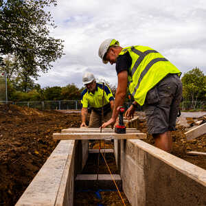 Residential building project completed by N&G Groundworks